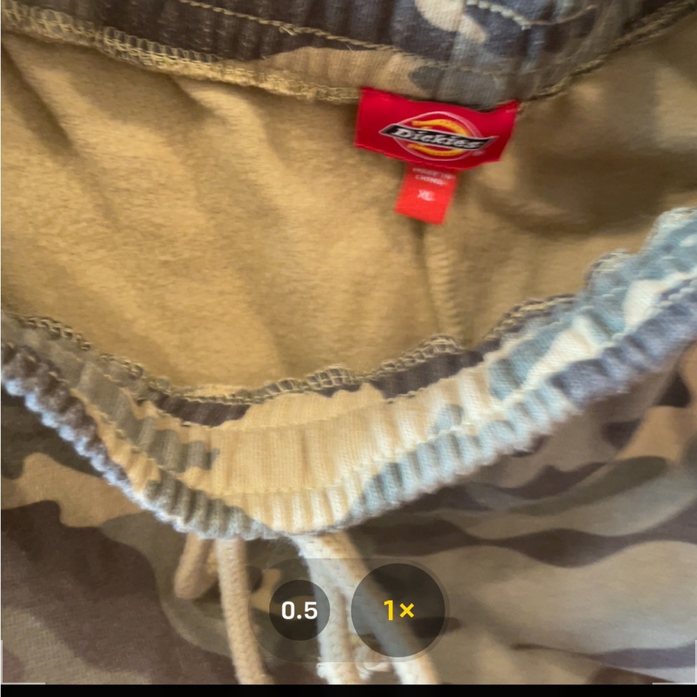 Women’s Dickies camouflage sweat shorts